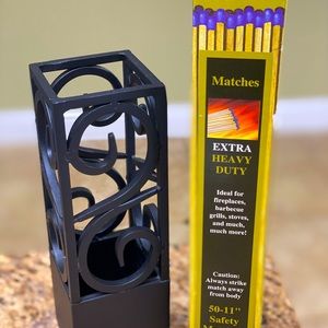 Fireplace Match Holder